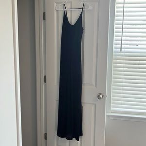 Gorgeous long simple black dress